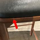 Open Box: Sadove Bar Stool (30.5") - Walnut, Jet