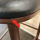 Open Box: Sadove Bar Stool (30.5") - Walnut, Jet