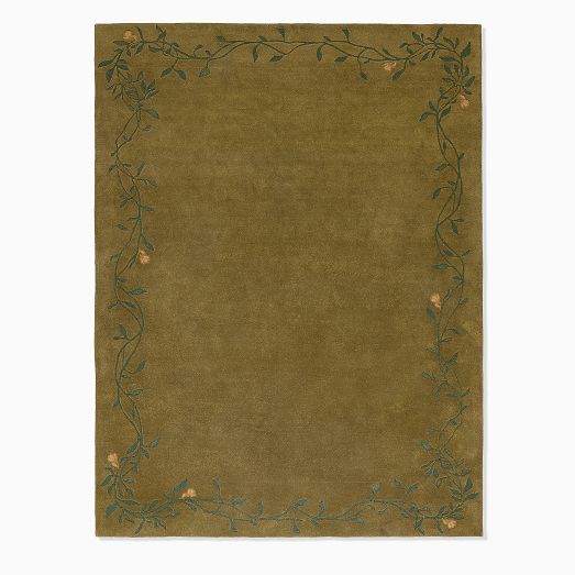 Pierce & Ward Vine Border Wool Rug by West Elm
