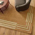Pierce &amp; Ward Striped Border Wool Rug