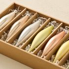 Medium Glass Marquise Ornaments (Set of 9) - Pastel