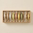 Medium Glass Marquise Ornaments (Set of 9) - Pastel