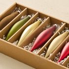 Medium Glass Marquise Ornaments (Set of 9) - Jewel