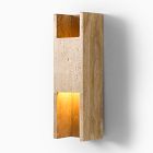 Bruin Travertine Sconce (16")