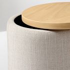 Moby Upholstered Storage Side Table (20")