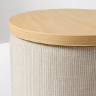 Moby Upholstered Storage Side Table (20")