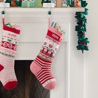 Fair Isle Knit Stocking - Flower