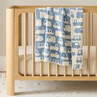 Car Knit Reversible Jacquard Baby Blanket