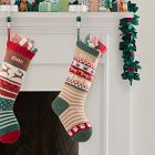 Fair Isle Knit Stocking - Dog