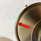Open Box: Lea Flush Mount (15"Dia) - Champagne Tint Shade, Champagne Bronze Canopy
