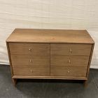 Open Box: Miles Narrow 6-Drawer Dresser (48") - Toasted Oak