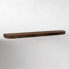 Open Box: Nook Woodworking Thin Floating Shelf w/ Rounded Corners (4"D X 36"L) - Walnut