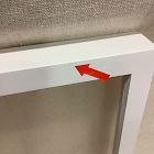 Open Box: Floating Wood Gallery Frame (20"W x 30"H) - White