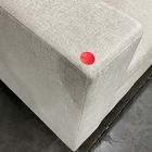 Open Box: Harmony Petite Left Arm 2-Seat Sofa Bench (71") - Performance Distressed Velvet Sand, Dark Walnut
