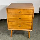Open Box: Mid-Century 3-Drawer Side Table (20.5") - Acorn