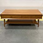 Open Box: Mid-Century Storage Coffee Table (47.5") - Acorn, Oiled Rubbed Bronze