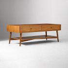 Open Box: Mid-Century Storage Coffee Table (47.5") - Acorn, Oiled Rubbed Bronze