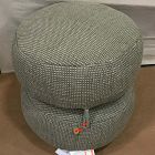 Open Box: Modern Round Stacked Pouf (22"Dia x 18"H) - Elm