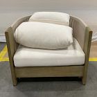 Open Box: Porto Outdoor Lounge Chair - Crosshatch Weave Alabaster, Reef