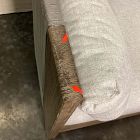 Open Box: Porto Outdoor Swivel Chair - Crosshatch Weave Frost Gray, Driftwood