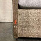 Open Box: Porto Outdoor Swivel Chair - Crosshatch Weave Frost Gray, Driftwood