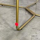 Open Box: Slope Leather Bar Stool (30"H) - Saddle Leather Nut, Antique Brass