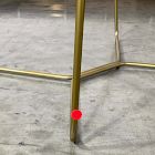 Open Box: Slope Leather Bar Stool (30"H) - Saddle Leather Nut, Antique Brass