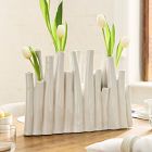 Open Box: Tulipiere Vase, Centerpiece (10.8"H) - Ceramic White