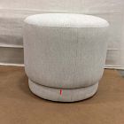 Open Box: Viv Swivel Ottoman - Performance Chenille Tweed Sand