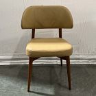 Open Box: Hyde Dining Chair - Ludlow Leather Cumin, Cool Walnut