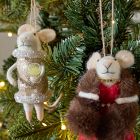 Felt Disco Mouse Ornament