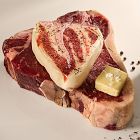 Glass T-Bone Steak Ornament