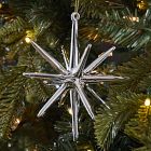 Glass Burst Snowflake Ornament - Silver