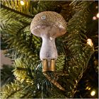 Glass Mushroom Clip-On Ornament