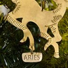 Metal Zodiac Ornament - Aries