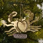 Metal Zodiac Ornament - Cancer