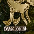 Metal Zodiac Ornament - Capricorn