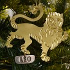 Metal Zodiac Ornament - Leo