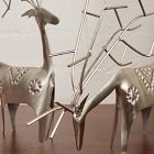 Punched Metal Deer Figurines