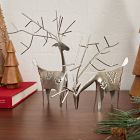 Punched Metal Deer Figurines