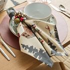 Retro Skier Printed Napkin Sets