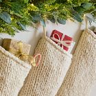 Chunky Alabaster Knit Stocking