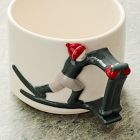 Skier Stacking Figural Mug