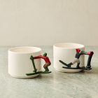 Skier Stacking Figural Mug