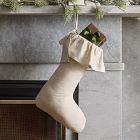 Linen Ruffle Hem Stocking