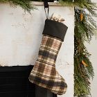 Printed Plaid Cotton Linen Stockings