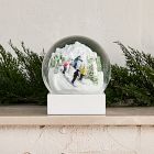 Skiers Snow Globe