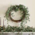 Faux Frosted Pine Cone Wreath