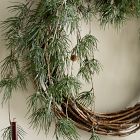 Faux Frosted Pine Cone Wreath
