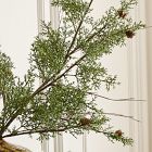 Faux Juniper Pine Cone Branch